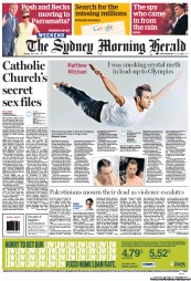 Sydney Morning Herald (Australia) Newspaper Front Page for 17 November 2012