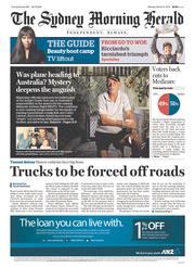 Sydney Morning Herald (Australia) Newspaper Front Page for 17 March 2014