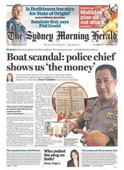 Sydney Morning Herald (Australia) Newspaper Front Page for 17 June 2015