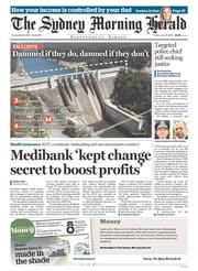 Sydney Morning Herald (Australia) Newspaper Front Page for 17 June 2016