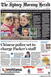 Sydney Morning Herald (Australia) Newspaper Front Page for 18 October 2016