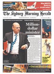 Sydney Morning Herald (Australia) Newspaper Front Page for 18 March 2014