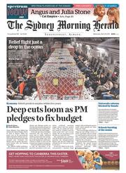 Sydney Morning Herald (Australia) Newspaper Front Page for 18 March 2015