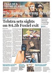 Sydney Morning Herald (Australia) Newspaper Front Page for 18 March 2016