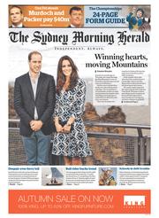 Sydney Morning Herald (Australia) Newspaper Front Page for 18 April 2014