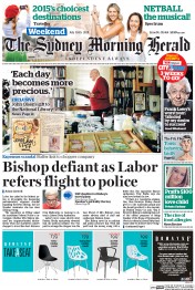 Sydney Morning Herald (Australia) Newspaper Front Page for 18 July 2015