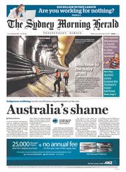 Sydney Morning Herald (Australia) Newspaper Front Page for 19 November 2014