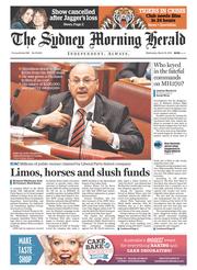 Sydney Morning Herald (Australia) Newspaper Front Page for 19 March 2014