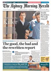 Sydney Morning Herald (Australia) Newspaper Front Page for 19 March 2015