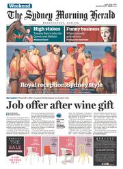 Sydney Morning Herald (Australia) Newspaper Front Page for 19 April 2014