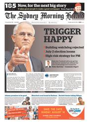 Sydney Morning Herald (Australia) Newspaper Front Page for 19 April 2016