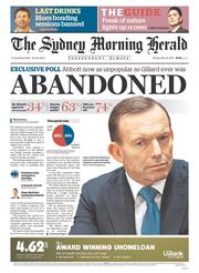Sydney Morning Herald (Australia) Newspaper Front Page for 19 May 2014