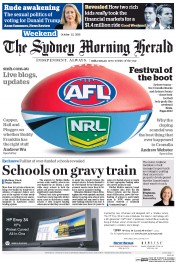 Sydney Morning Herald (Australia) Newspaper Front Page for 1 October 2016