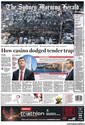 Sydney Morning Herald (Australia) Newspaper Front Page for 1 November 2012