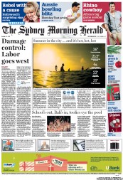 Sydney Morning Herald (Australia) Newspaper Front Page for 1 December 2012