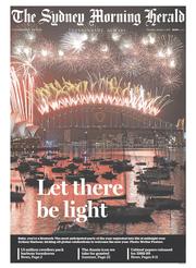 Sydney Morning Herald (Australia) Newspaper Front Page for 1 January 2015