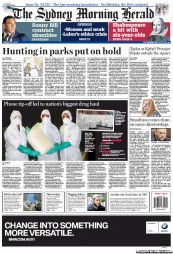 Sydney Morning Herald (Australia) Newspaper Front Page for 1 March 2013