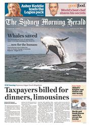 Sydney Morning Herald (Australia) Newspaper Front Page for 1 April 2014