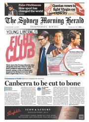 Sydney Morning Herald (Australia) Newspaper Front Page for 1 May 2014