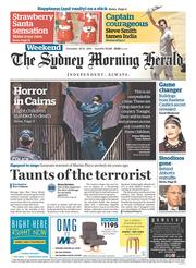 Sydney Morning Herald (Australia) Newspaper Front Page for 20 December 2014