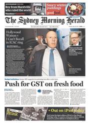Sydney Morning Herald (Australia) Newspaper Front Page for 20 May 2014