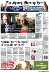 Sydney Morning Herald (Australia) Newspaper Front Page for 21 November 2012