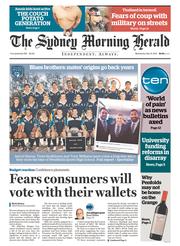 Sydney Morning Herald (Australia) Newspaper Front Page for 21 May 2014