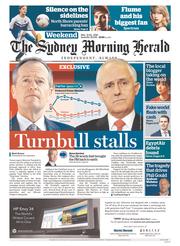 Sydney Morning Herald (Australia) Newspaper Front Page for 21 May 2016