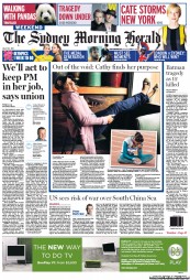 Sydney Morning Herald (Australia) Newspaper Front Page for 21 July 2012