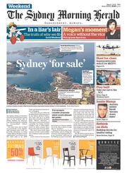 Sydney Morning Herald (Australia) Newspaper Front Page for 22 March 2014