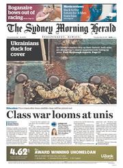 Sydney Morning Herald (Australia) Newspaper Front Page for 22 May 2014