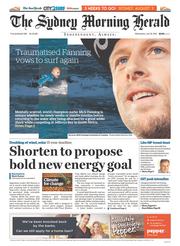 Sydney Morning Herald (Australia) Newspaper Front Page for 22 July 2015