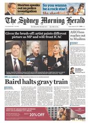 Sydney Morning Herald (Australia) Newspaper Front Page for 22 August 2014