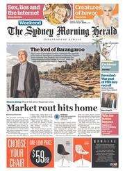Sydney Morning Herald (Australia) Newspaper Front Page for 22 August 2015