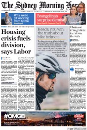 Sydney Morning Herald (Australia) Newspaper Front Page for 22 September 2016