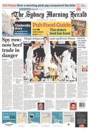 Sydney Morning Herald (Australia) Newspaper Front Page for 23 November 2013