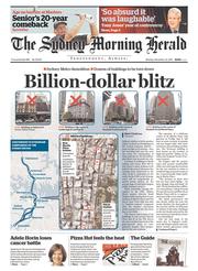 Sydney Morning Herald (Australia) Newspaper Front Page for 23 November 2015
