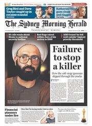 Sydney Morning Herald (Australia) Newspaper Front Page for 23 February 2015