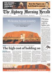 Sydney Morning Herald (Australia) Newspaper Front Page for 23 April 2014