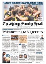 Sydney Morning Herald (Australia) Newspaper Front Page for 23 June 2015