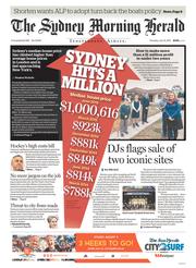 Sydney Morning Herald (Australia) Newspaper Front Page for 23 July 2015