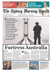 Sydney Morning Herald (Australia) Newspaper Front Page for 23 September 2014