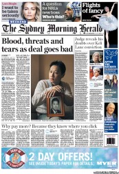 Sydney Morning Herald (Australia) Newspaper Front Page for 24 November 2012