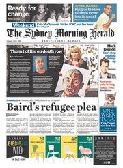 Sydney Morning Herald (Australia) Newspaper Front Page for 24 January 2015
