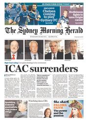 Sydney Morning Herald (Australia) Newspaper Front Page for 24 April 2015
