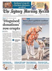Sydney Morning Herald (Australia) Newspaper Front Page for 24 May 2016