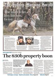 Sydney Morning Herald (Australia) Newspaper Front Page for 24 June 2015