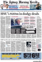 Sydney Morning Herald (Australia) Newspaper Front Page for 24 July 2012