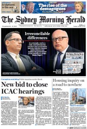 Sydney Morning Herald (Australia) Newspaper Front Page for 25 October 2016