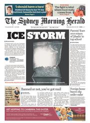 Sydney Morning Herald (Australia) Newspaper Front Page for 25 March 2015